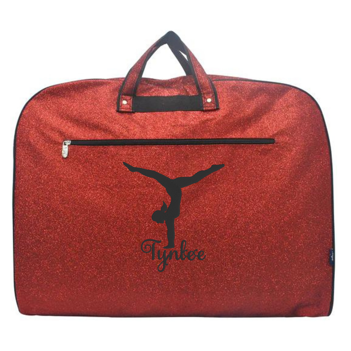 Personalized Glitter Gymnast Bag – Handstand & Name Embroidery