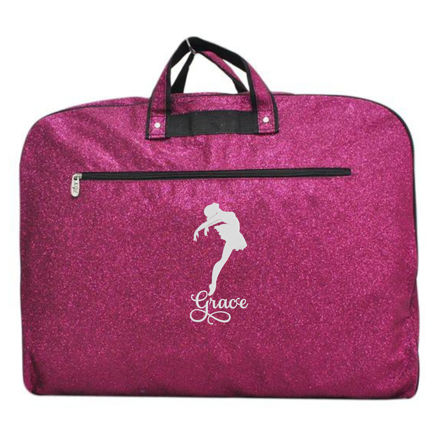 Personalized Glitter Ballet Bag – Custom Embroidered Dancer & Travel