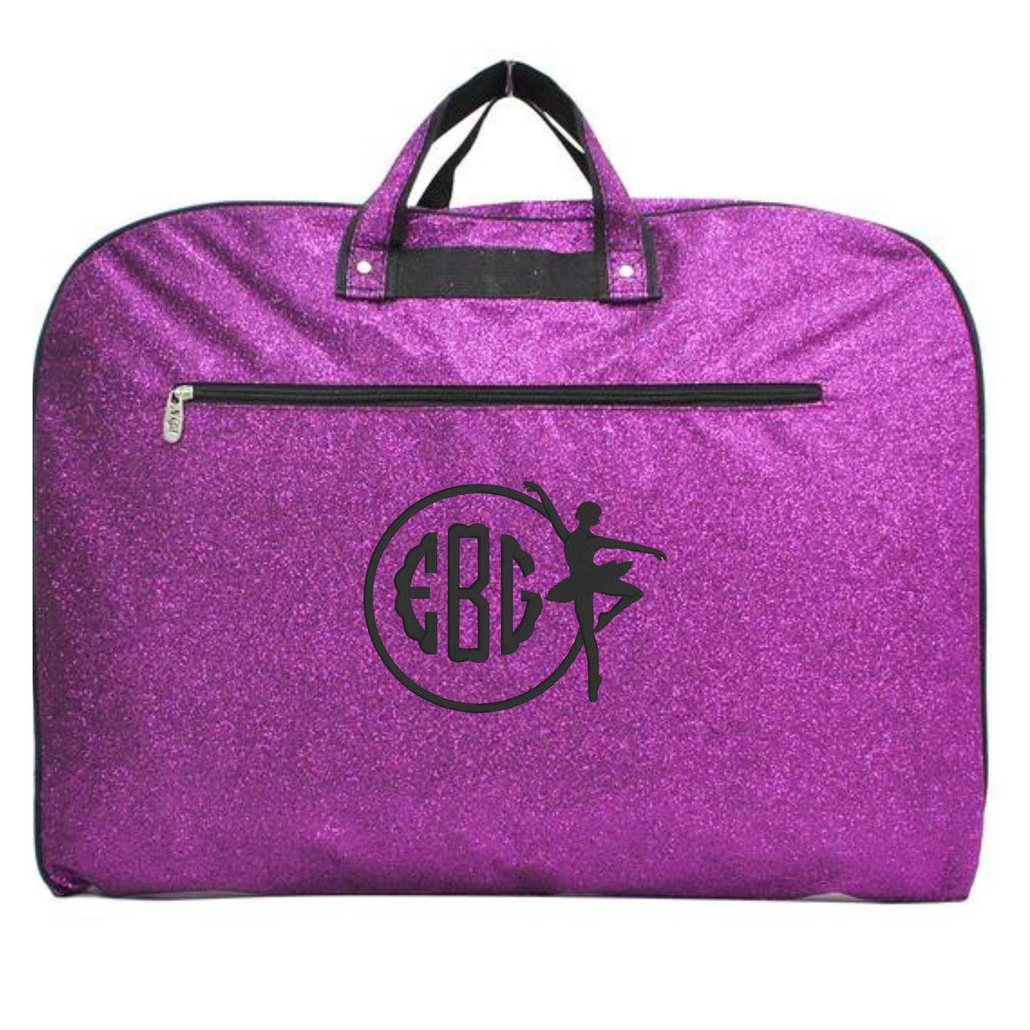 Personalized Glitter Garment Bag – Dancer & Cheerleader Travel