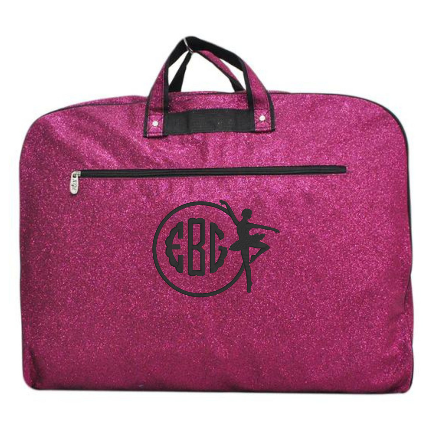 Personalized Glitter Garment Bag – Dancer & Cheerleader Travel