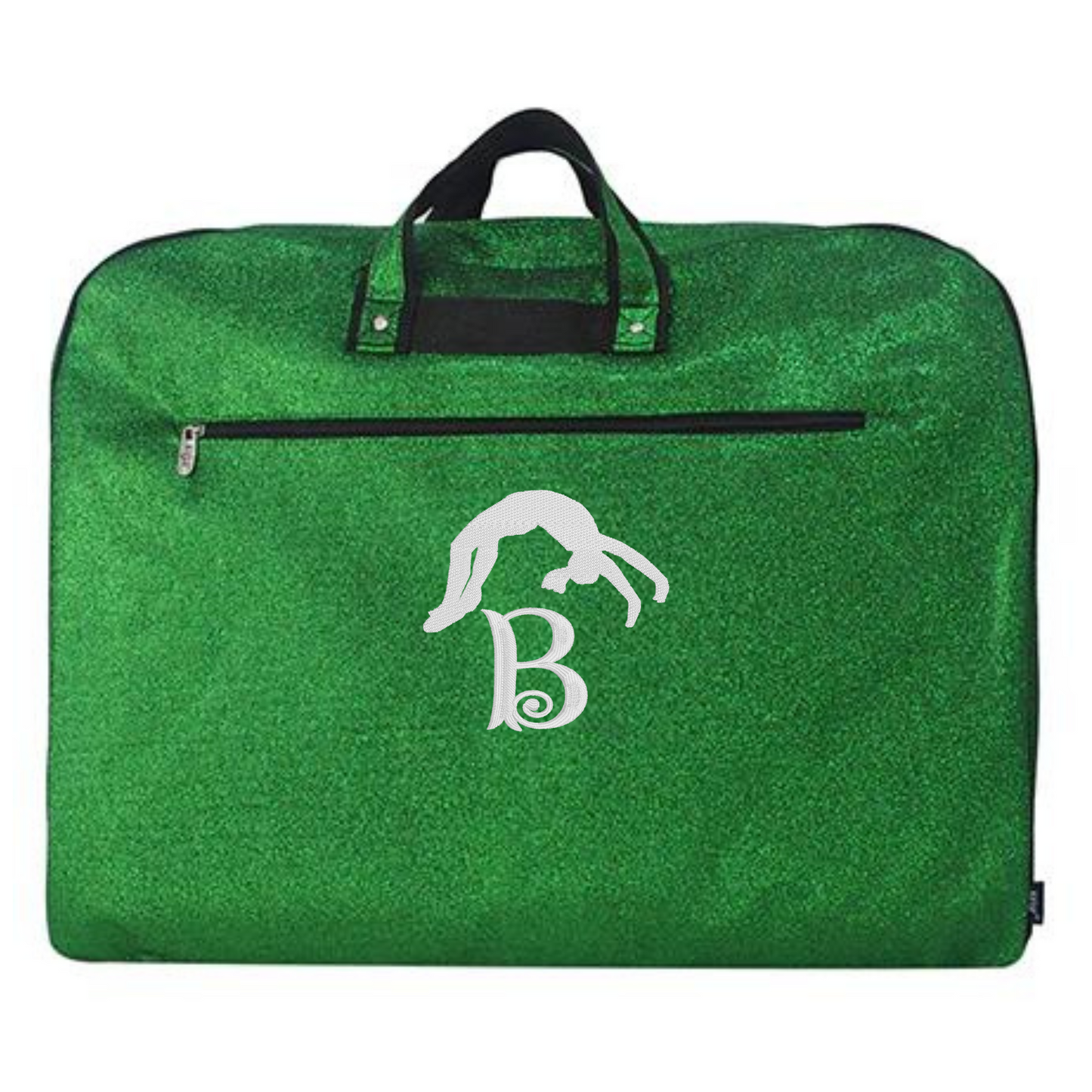 Personalized Glitter Gymnast & Dance Garment Bag – Custom Embroidered Sport Travel