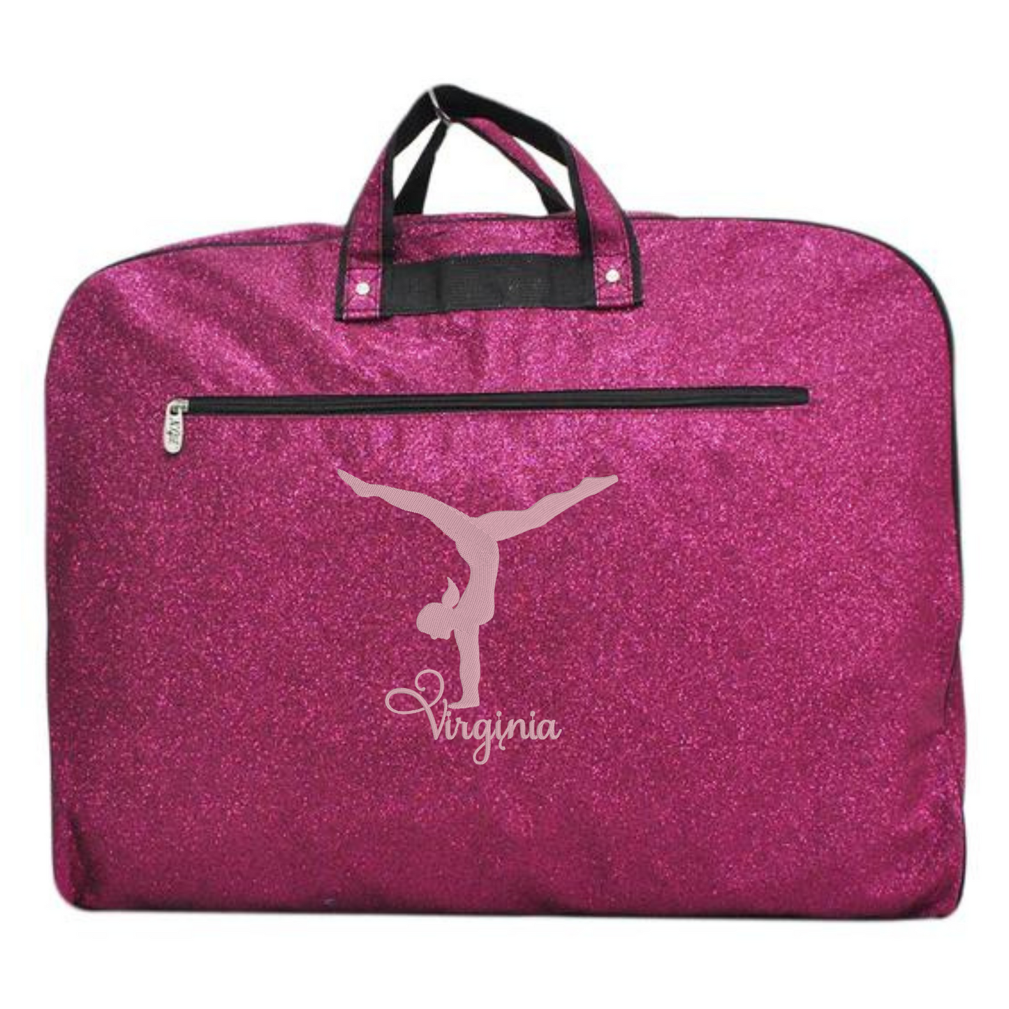 Personalized Glitter Gymnast Bag – Handstand & Name Embroidery