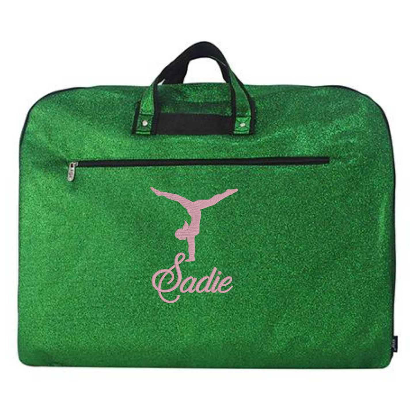 Personalized Glitter Gymnast Bag – Handstand & Name Embroidery