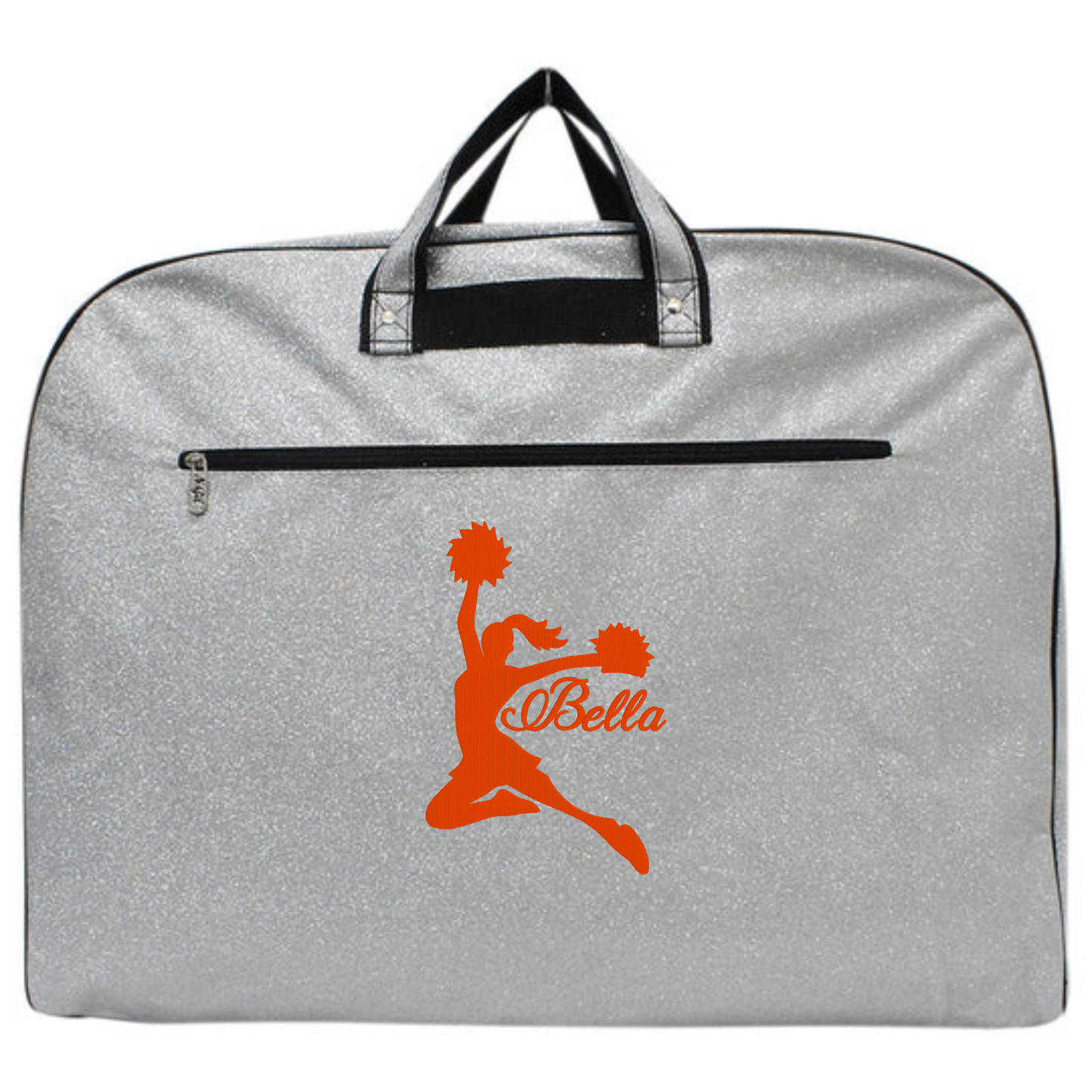 Personalized Glitter Cheer Garment Bag – Custom Embroidered Travel
