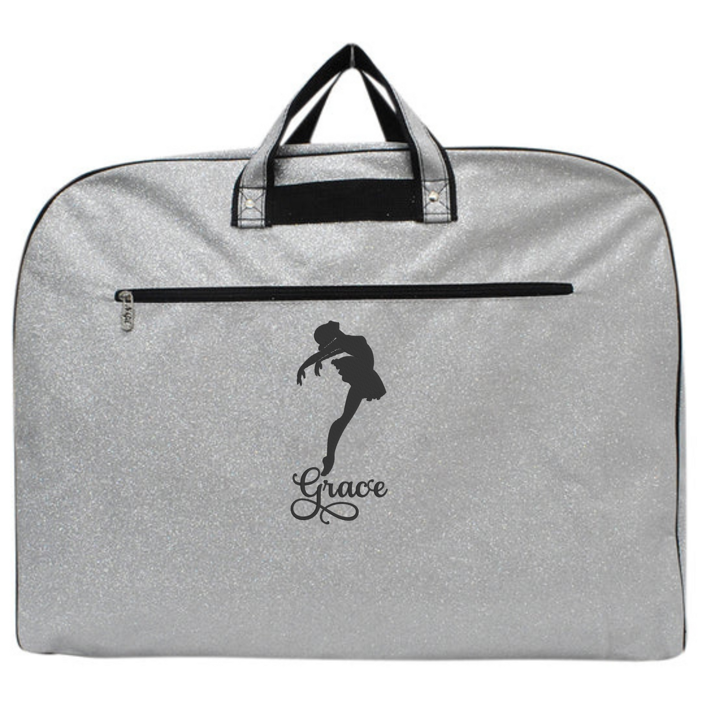 Personalized Glitter Ballet Bag – Custom Embroidered Dancer & Travel