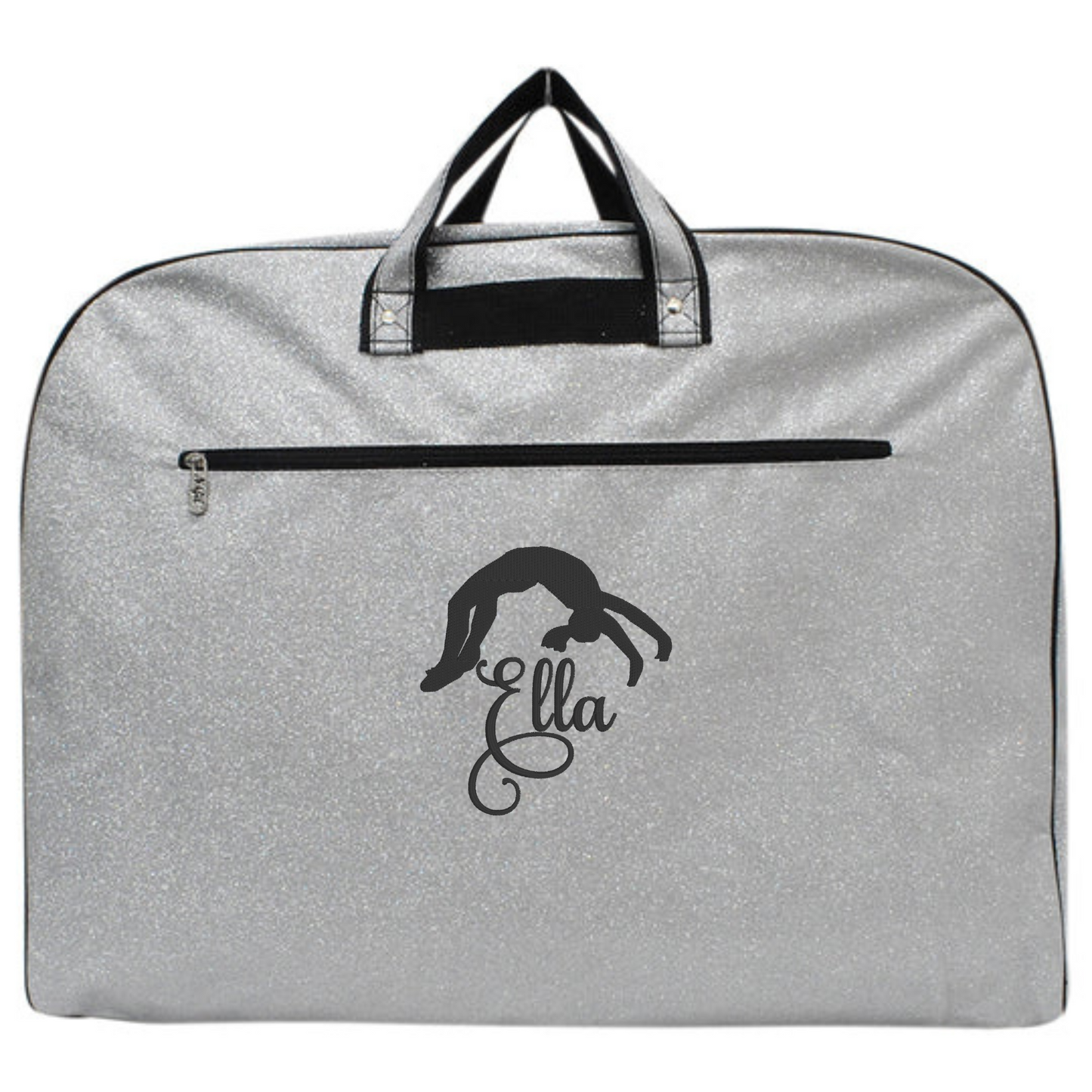 Personalized Glitter Gymnast & Dance Garment Bag – Custom Embroidered Sport Travel