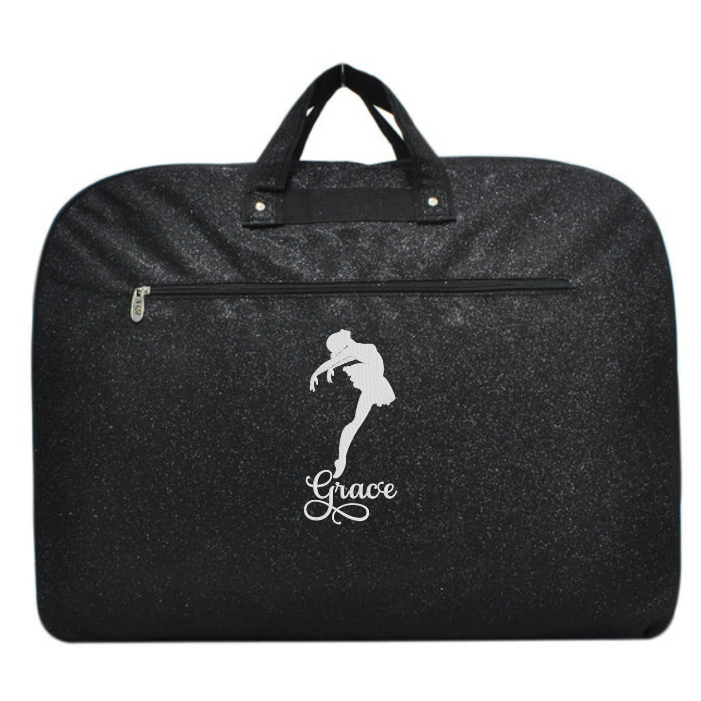 Personalized Glitter Ballet Bag – Custom Embroidered Dancer & Travel