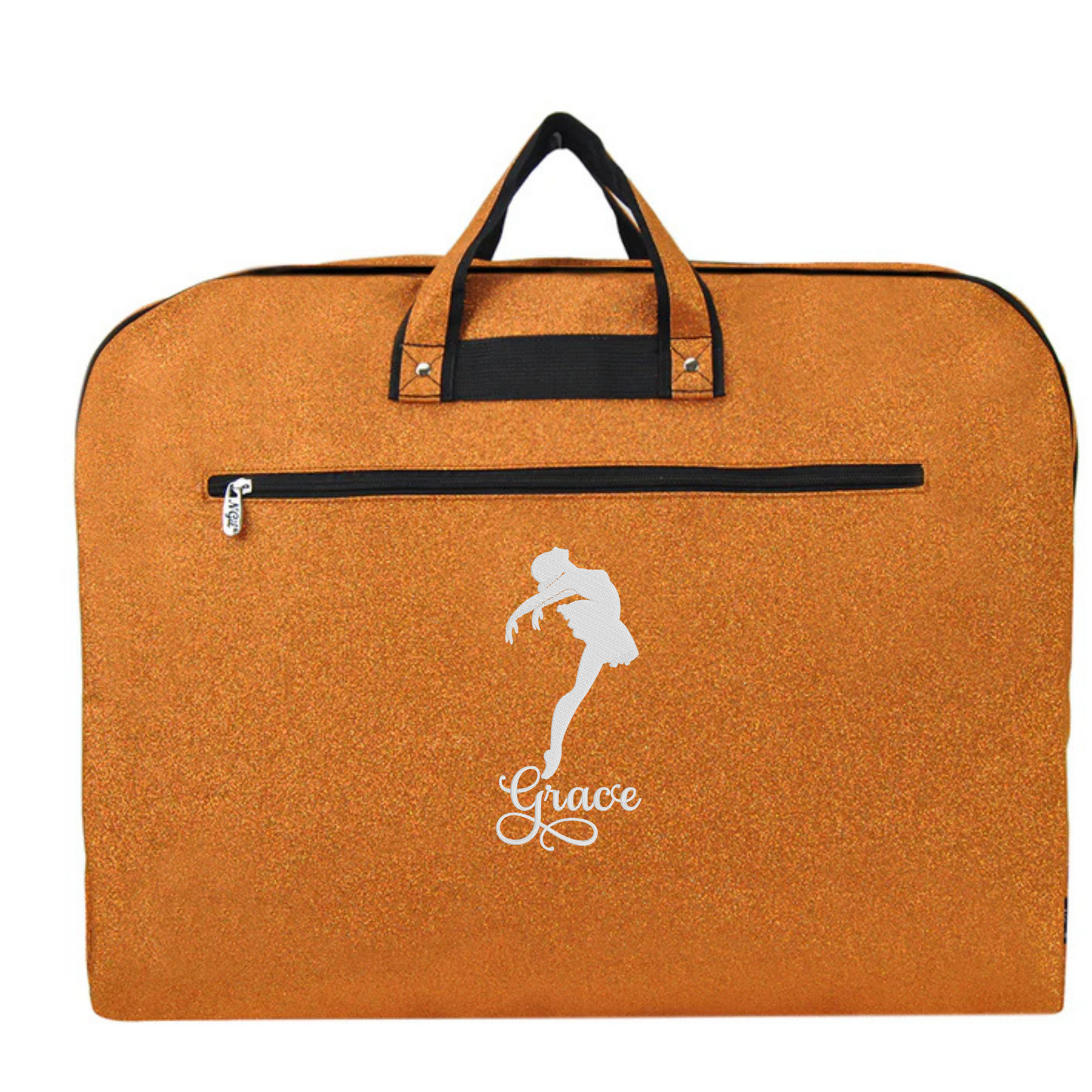 Personalized Glitter Ballet Bag – Custom Embroidered Dancer & Travel