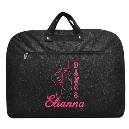 Personalized Glitter Garment Bag – Dance & Cheer Travel