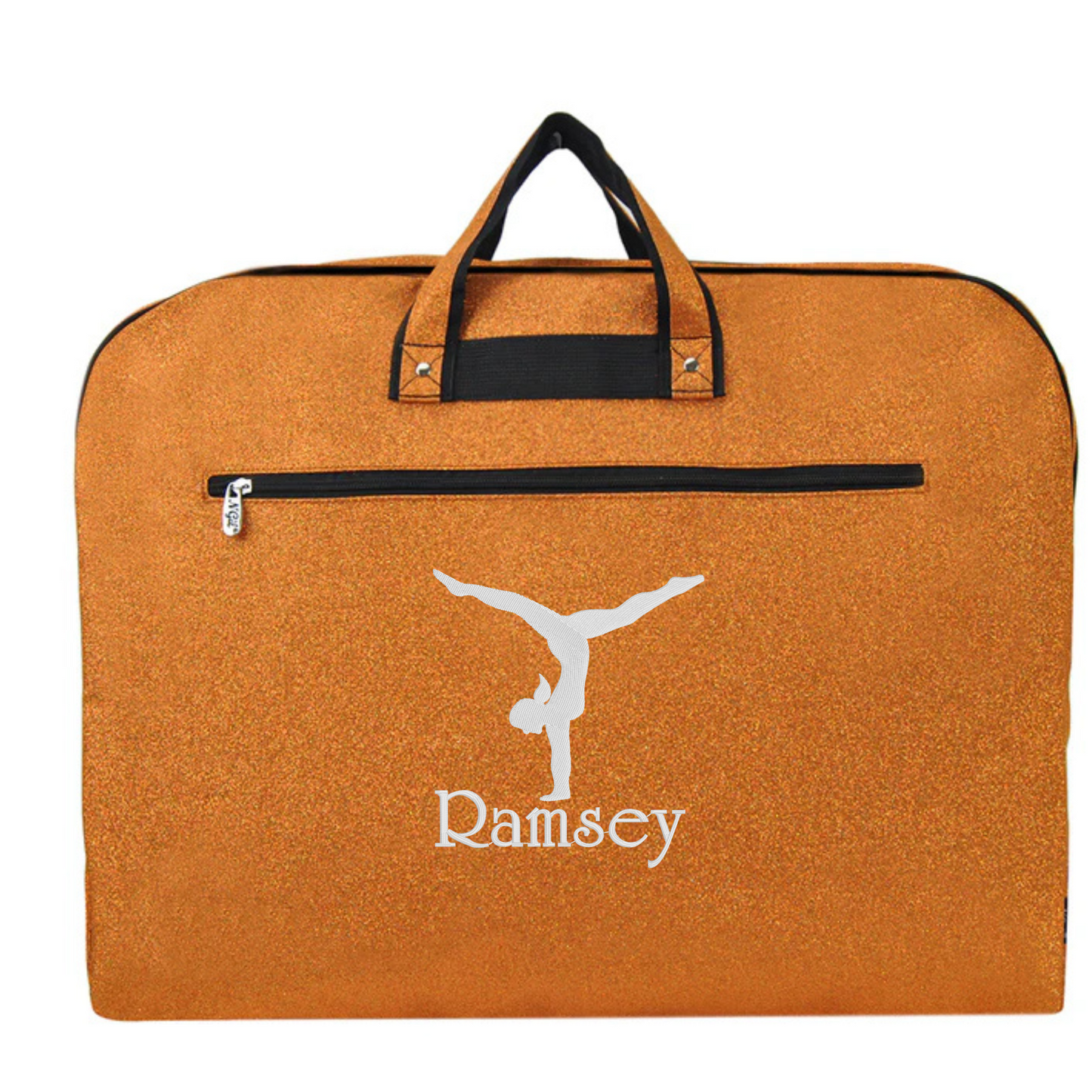 Personalized Glitter Gymnast Bag – Handstand & Name Embroidery