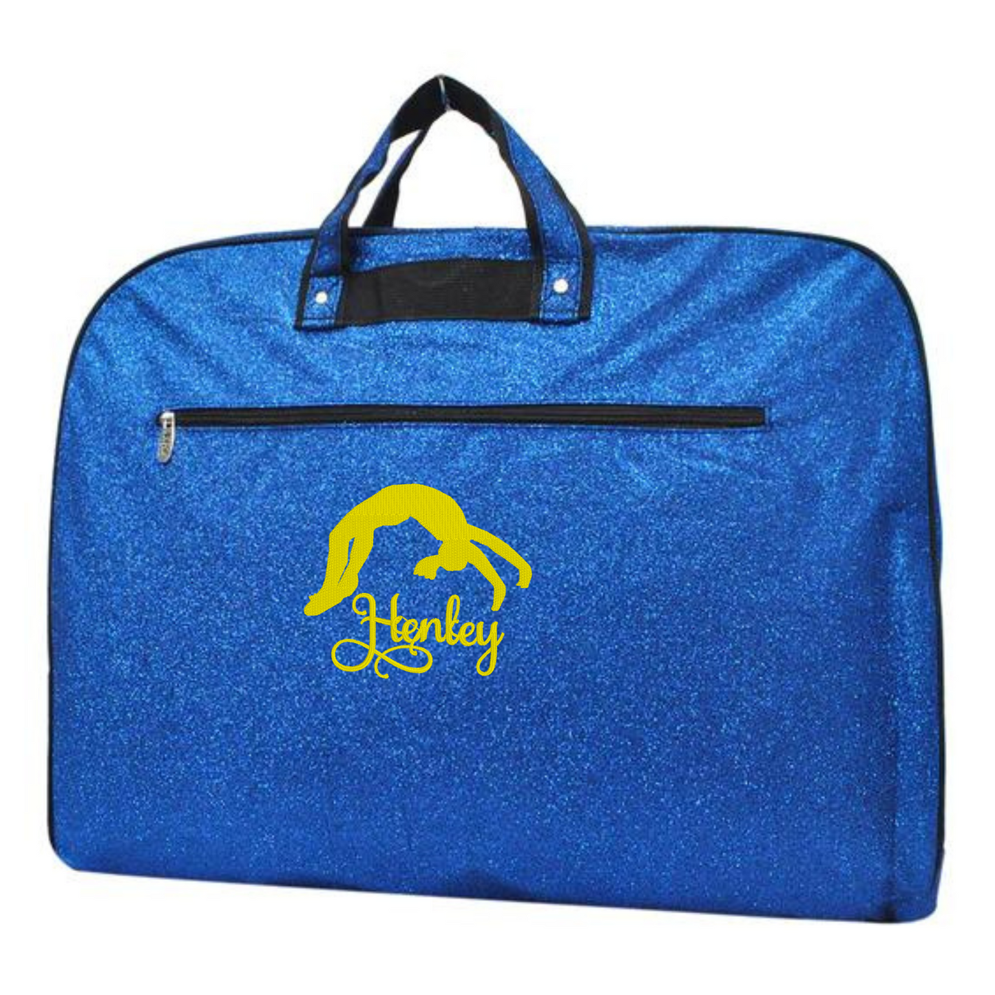 Personalized Glitter Gymnast & Dance Garment Bag – Custom Embroidered Sport Travel