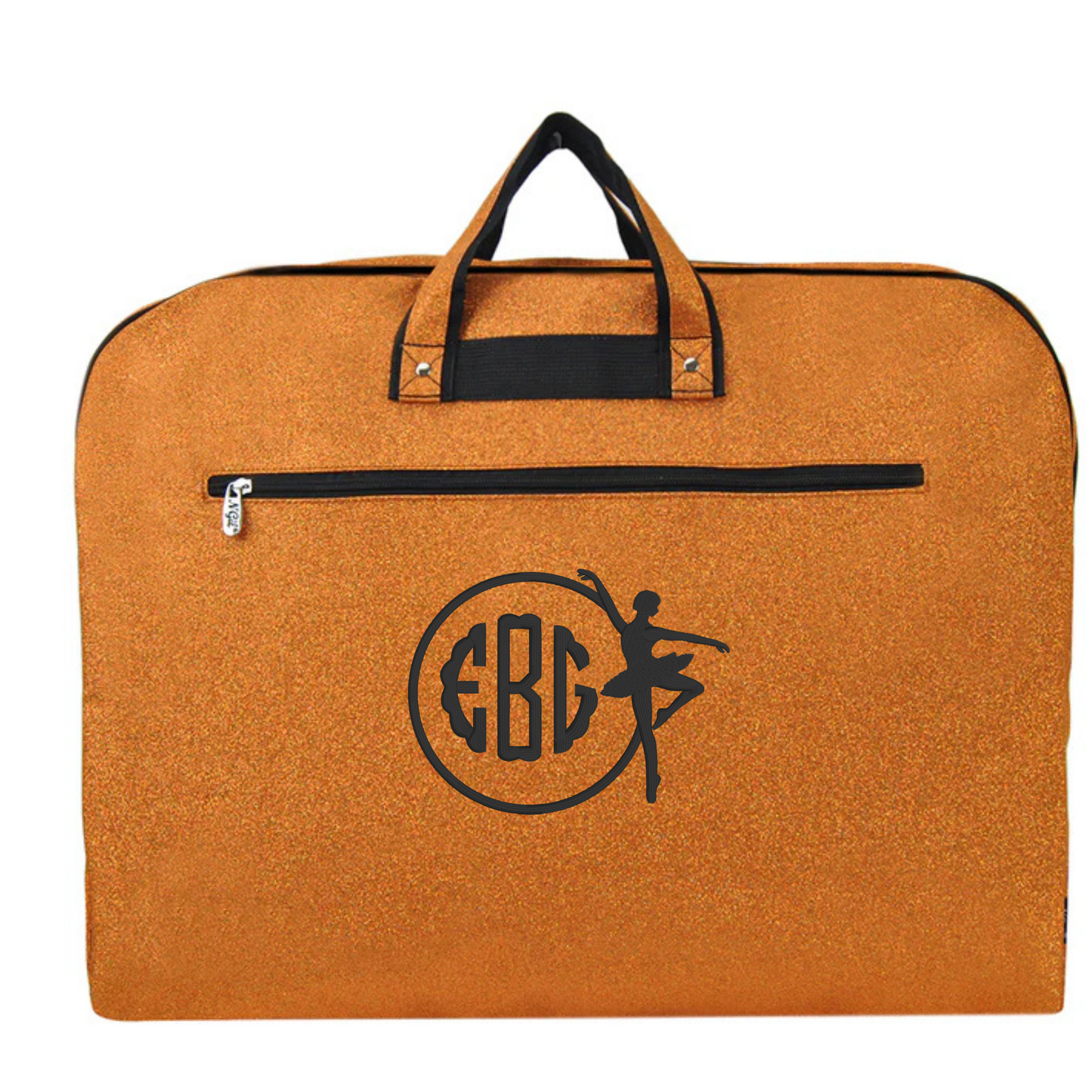 Personalized Glitter Garment Bag – Dancer & Cheerleader Travel