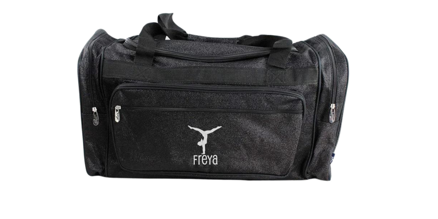 23-Inch Glitter Duffel Bag for Gymnasts, Stylish & Functional Gear