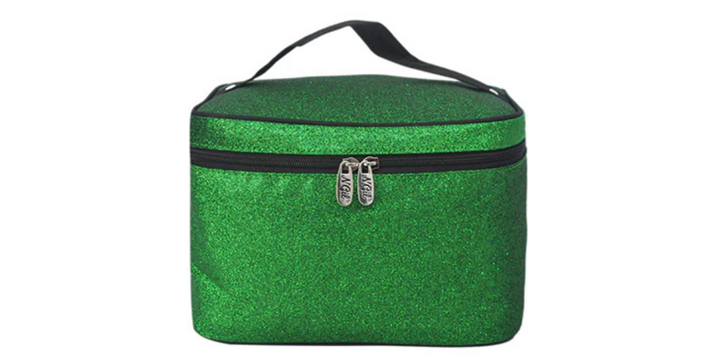 Black Glitter Makeup Bag, Stylish and Sparkly Storage Solution