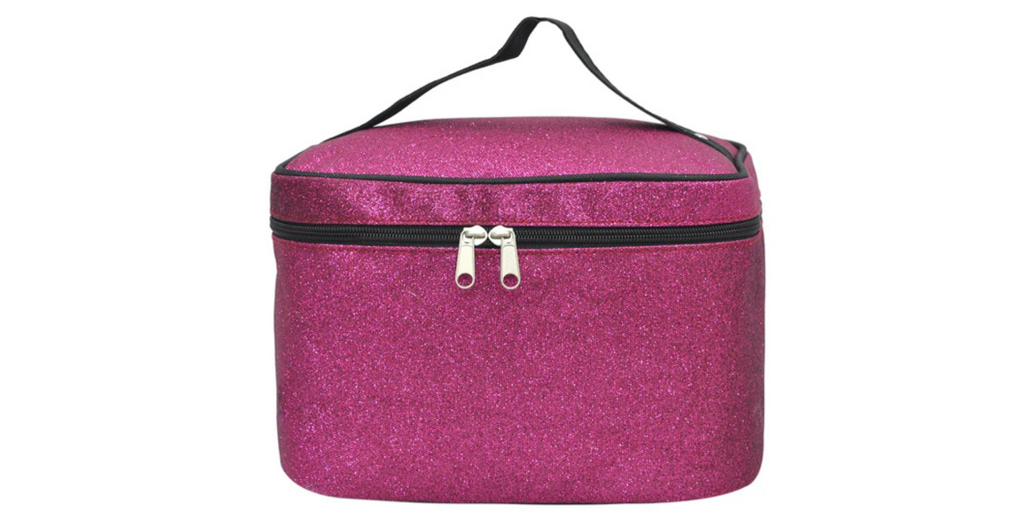 Black Glitter Makeup Bag, Stylish and Sparkly Storage Solution