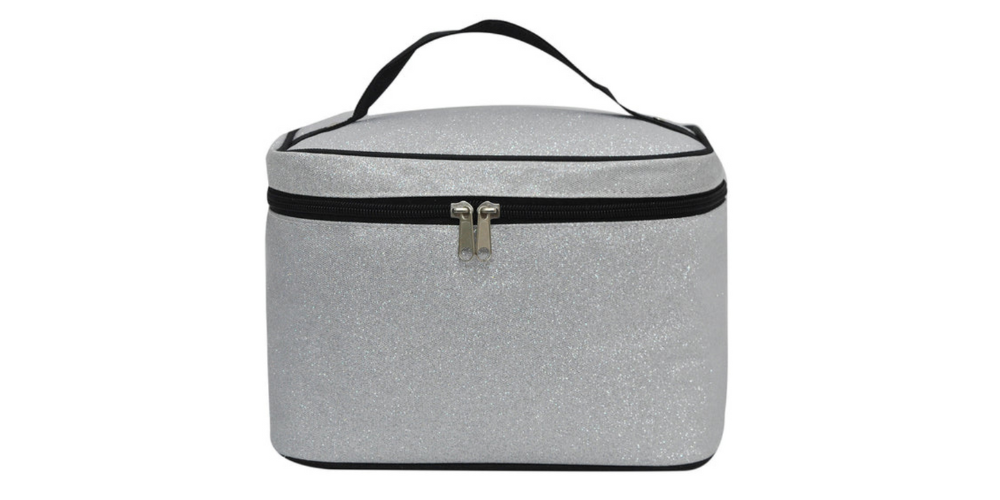 Black Glitter Makeup Bag, Stylish and Sparkly Storage Solution