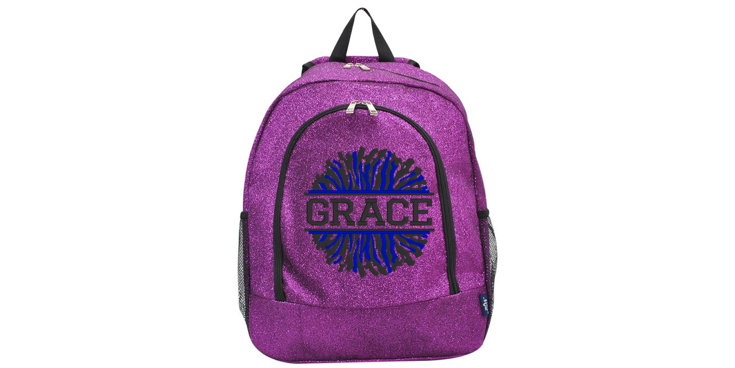 Fabulous Hot Pink Glitter Cheerleader Backpack, Sparkle with Every Cheer!