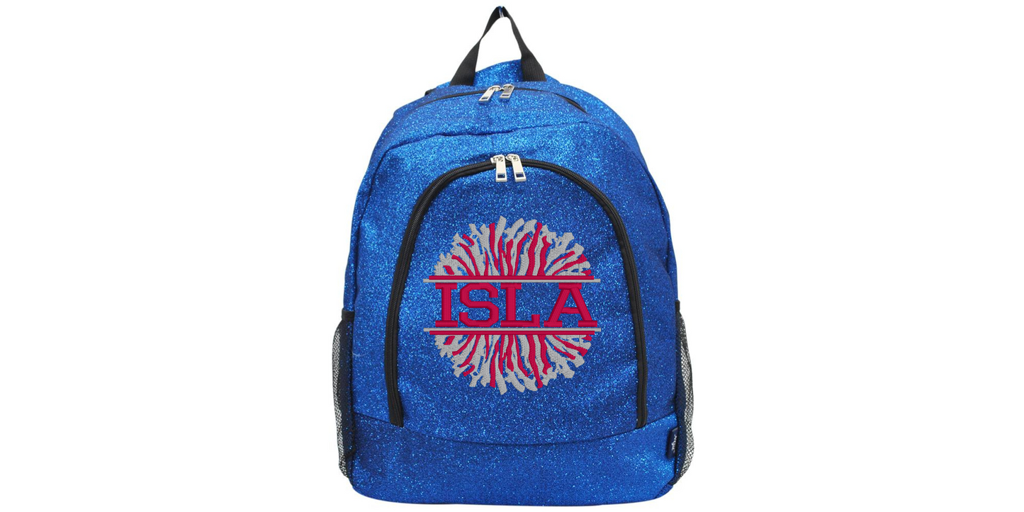 Fabulous Hot Pink Glitter Cheerleader Backpack, Sparkle with Every Cheer!