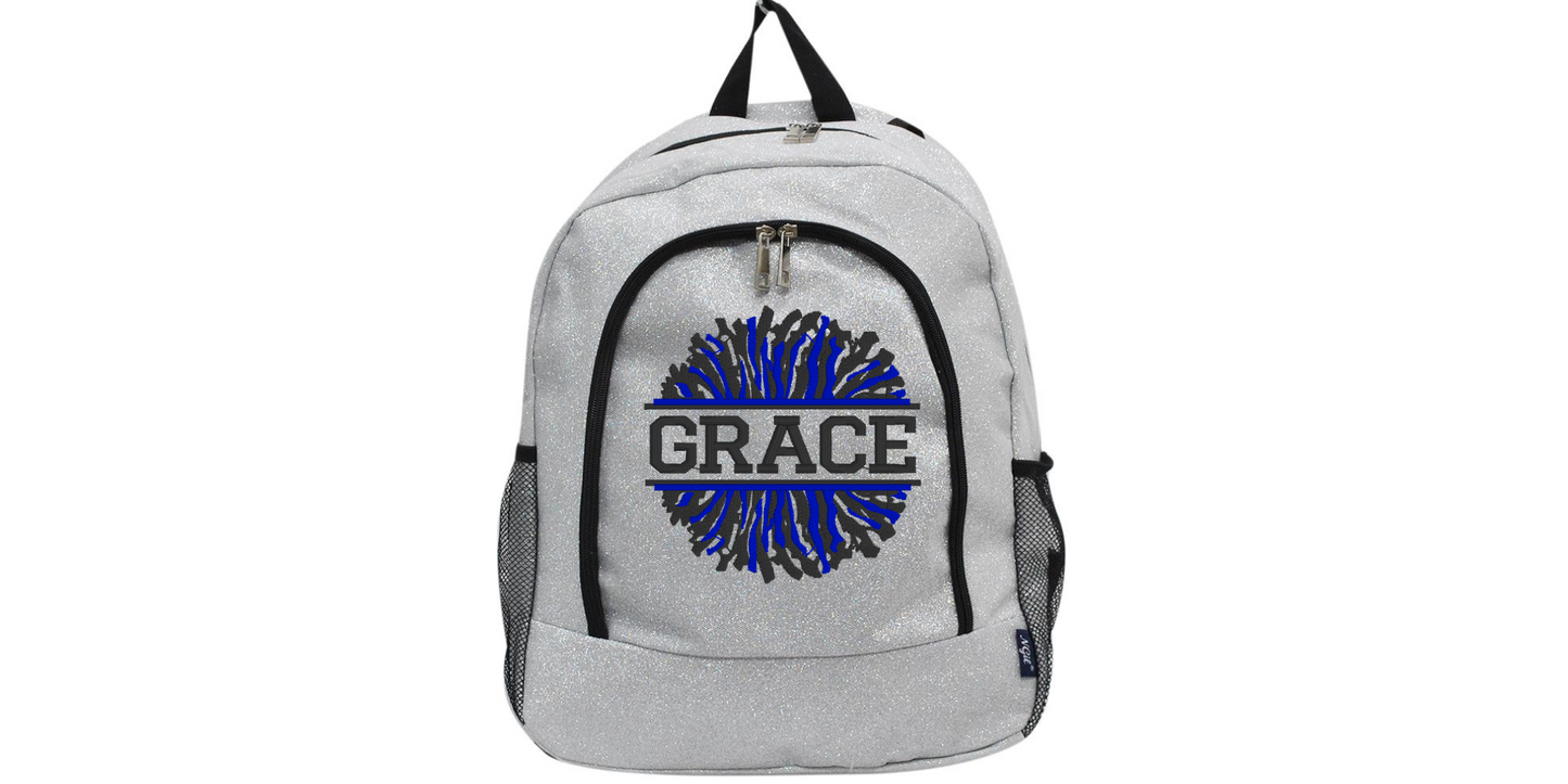 Fabulous Hot Pink Glitter Cheerleader Backpack, Sparkle with Every Cheer!