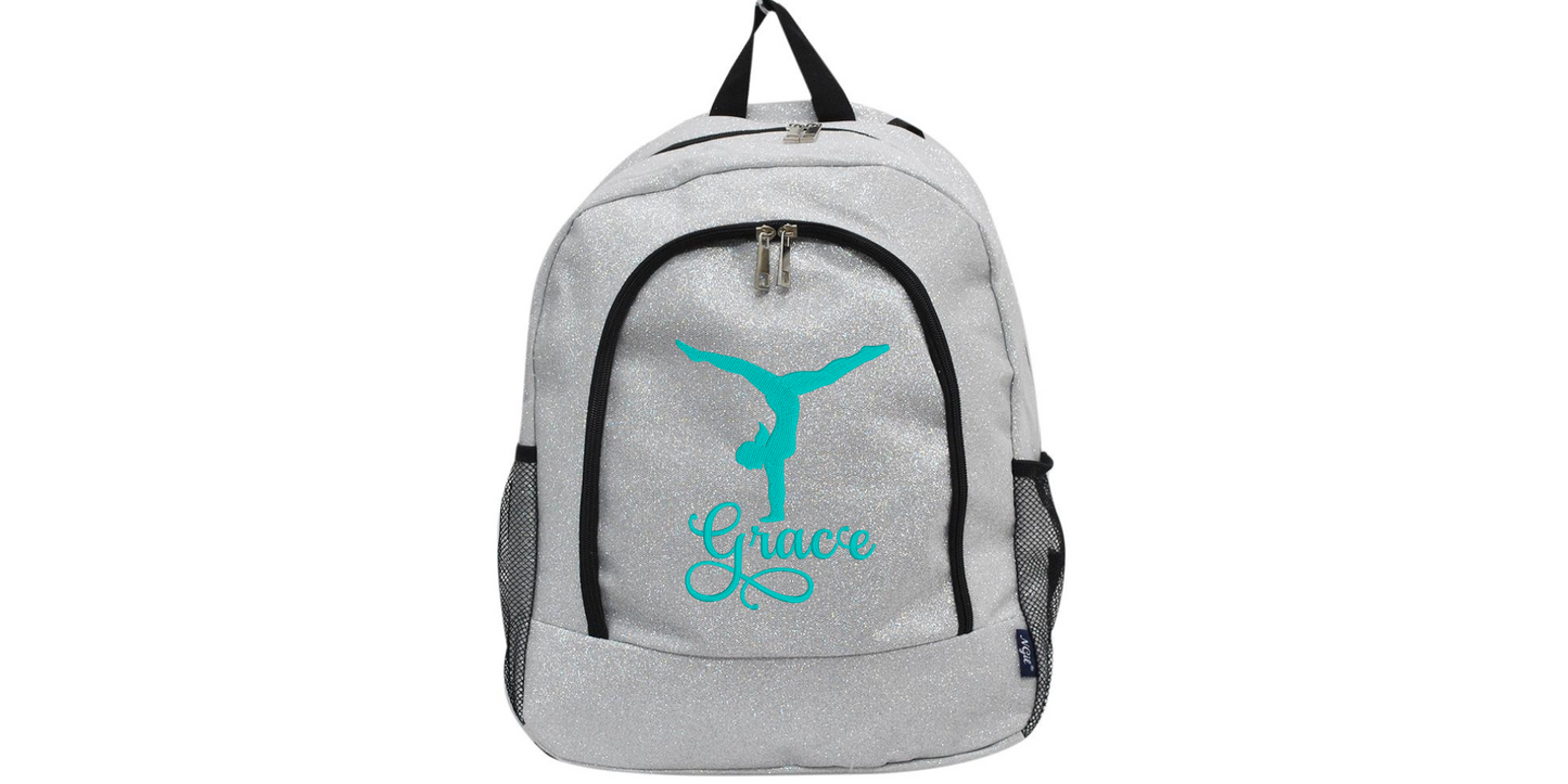 Glitter Gymnast Backpack, Shine Bright with Stylish Flair!