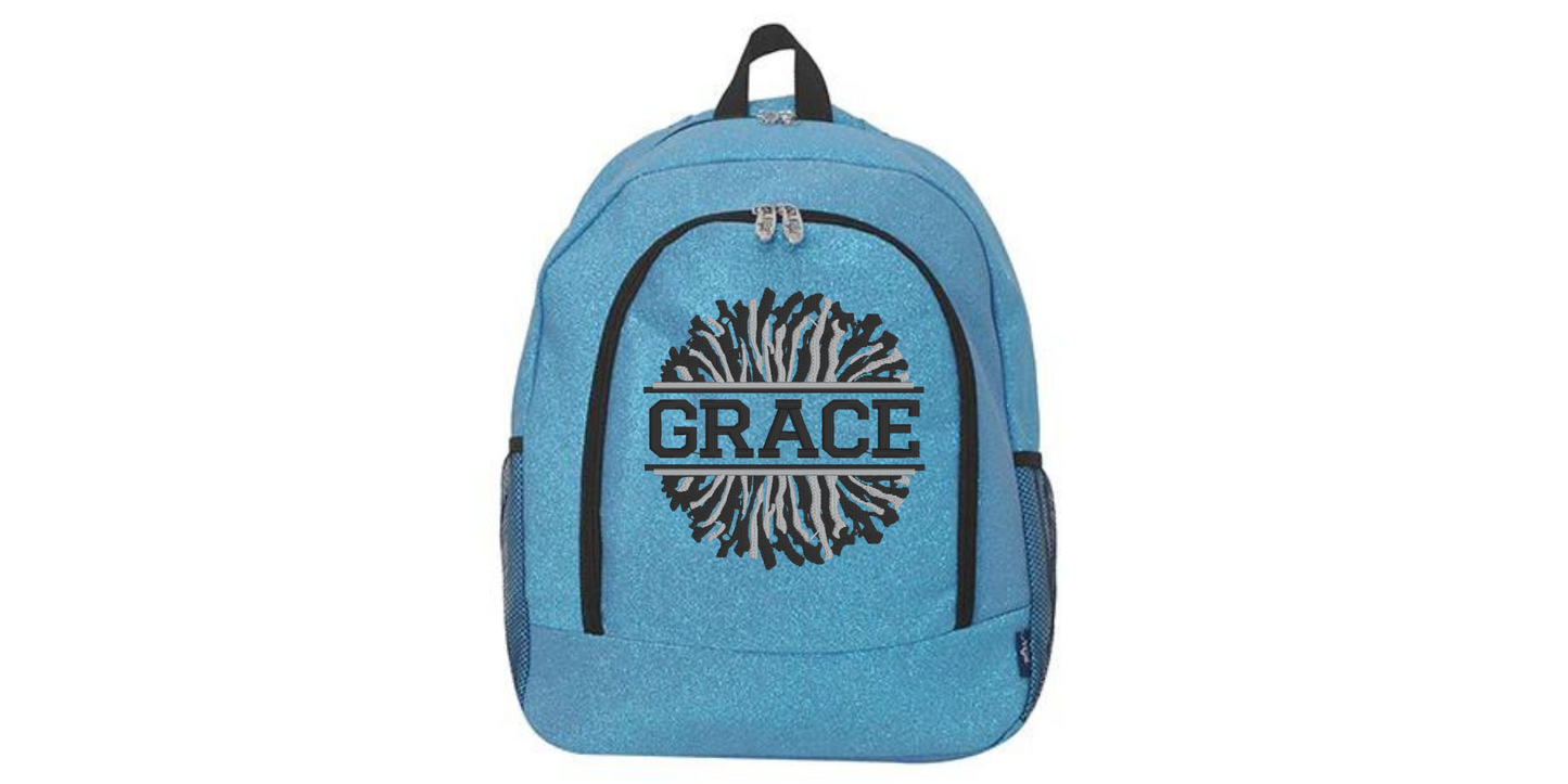 Fabulous Hot Pink Glitter Cheerleader Backpack, Sparkle with Every Cheer!