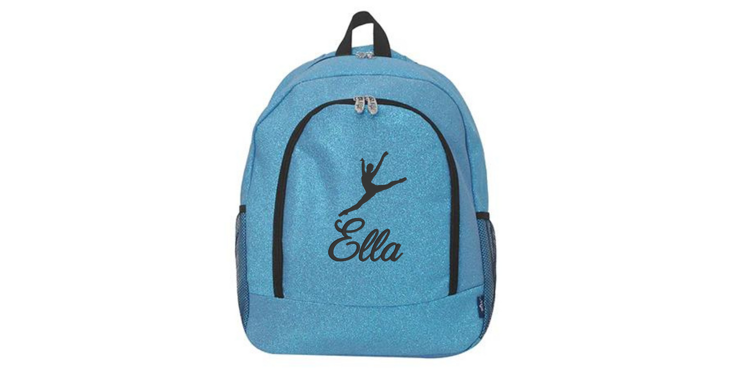 Embroidered Glitter Backpack for Dancers