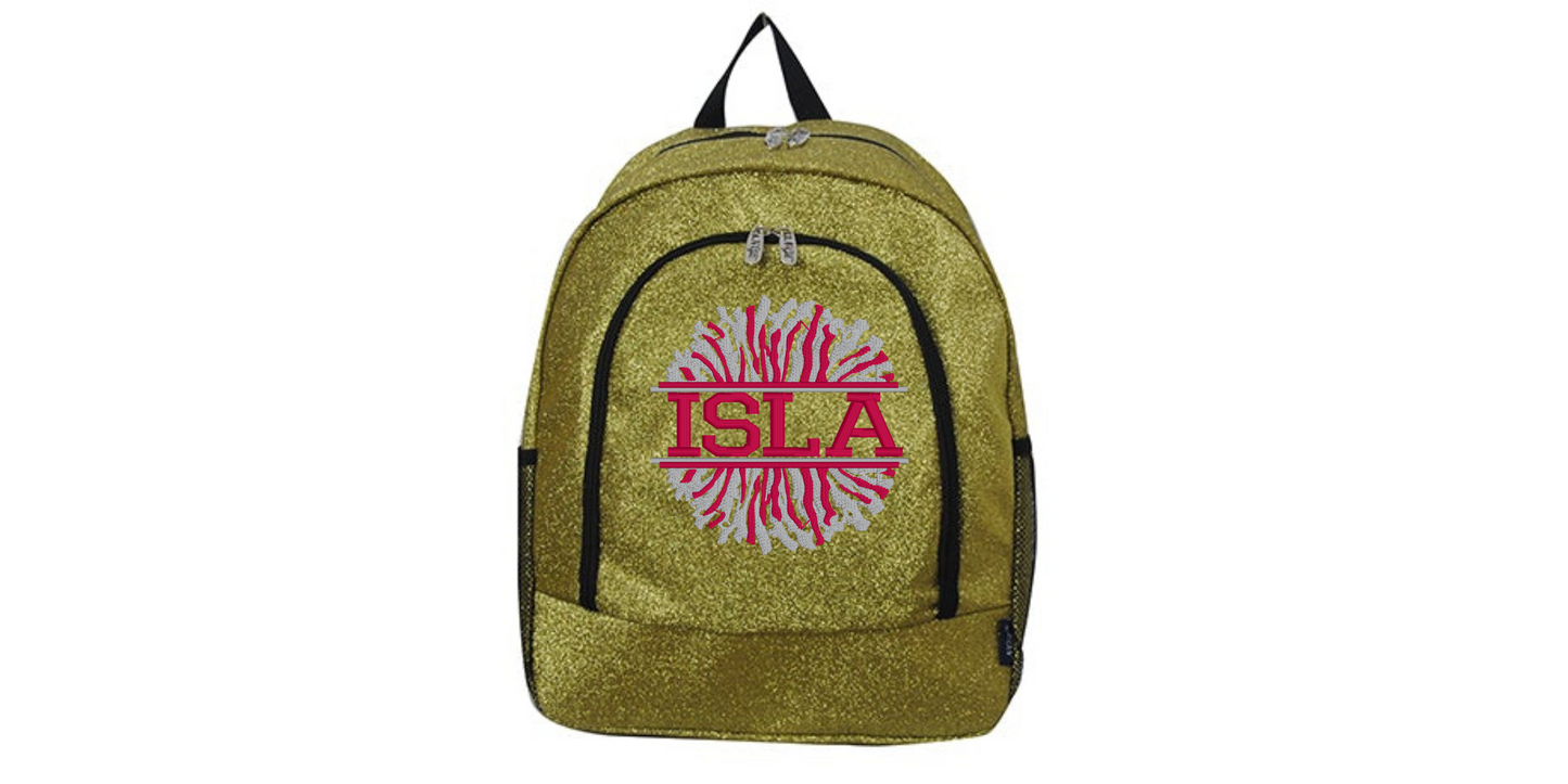 Fabulous Hot Pink Glitter Cheerleader Backpack, Sparkle with Every Cheer!