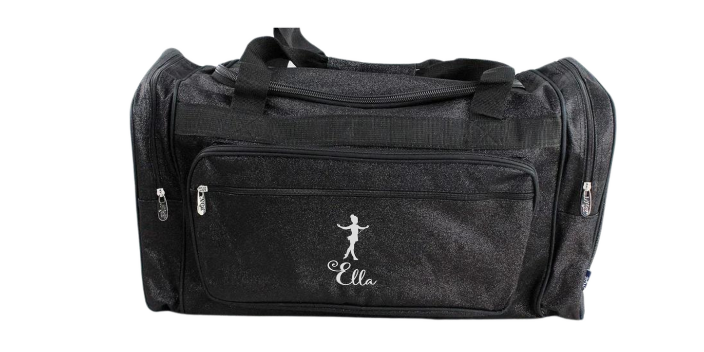 23-Inch Glitter Duffel Bag, Ideal for Dancers and Stylish Storage