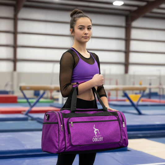 Personalized Glitter Gymnast Bag – Handstand & Travel