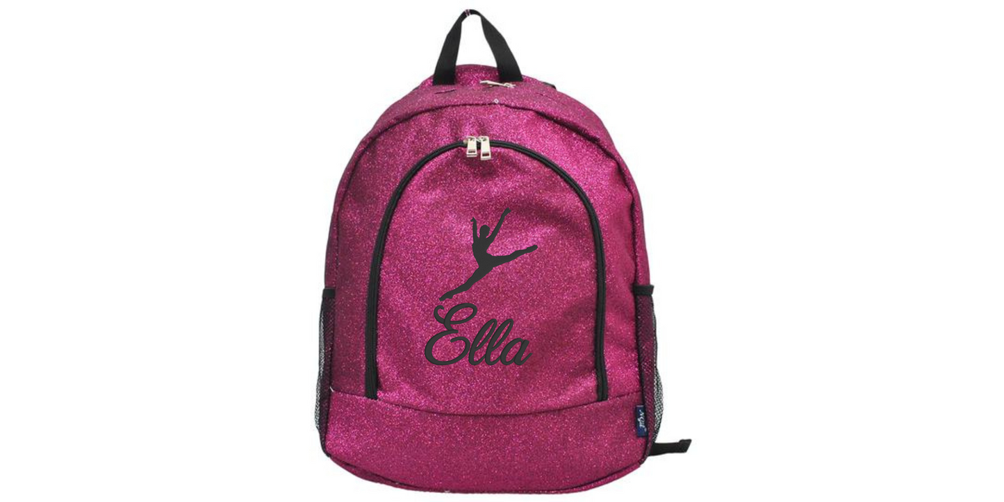 Embroidered Glitter Backpack for Dancers