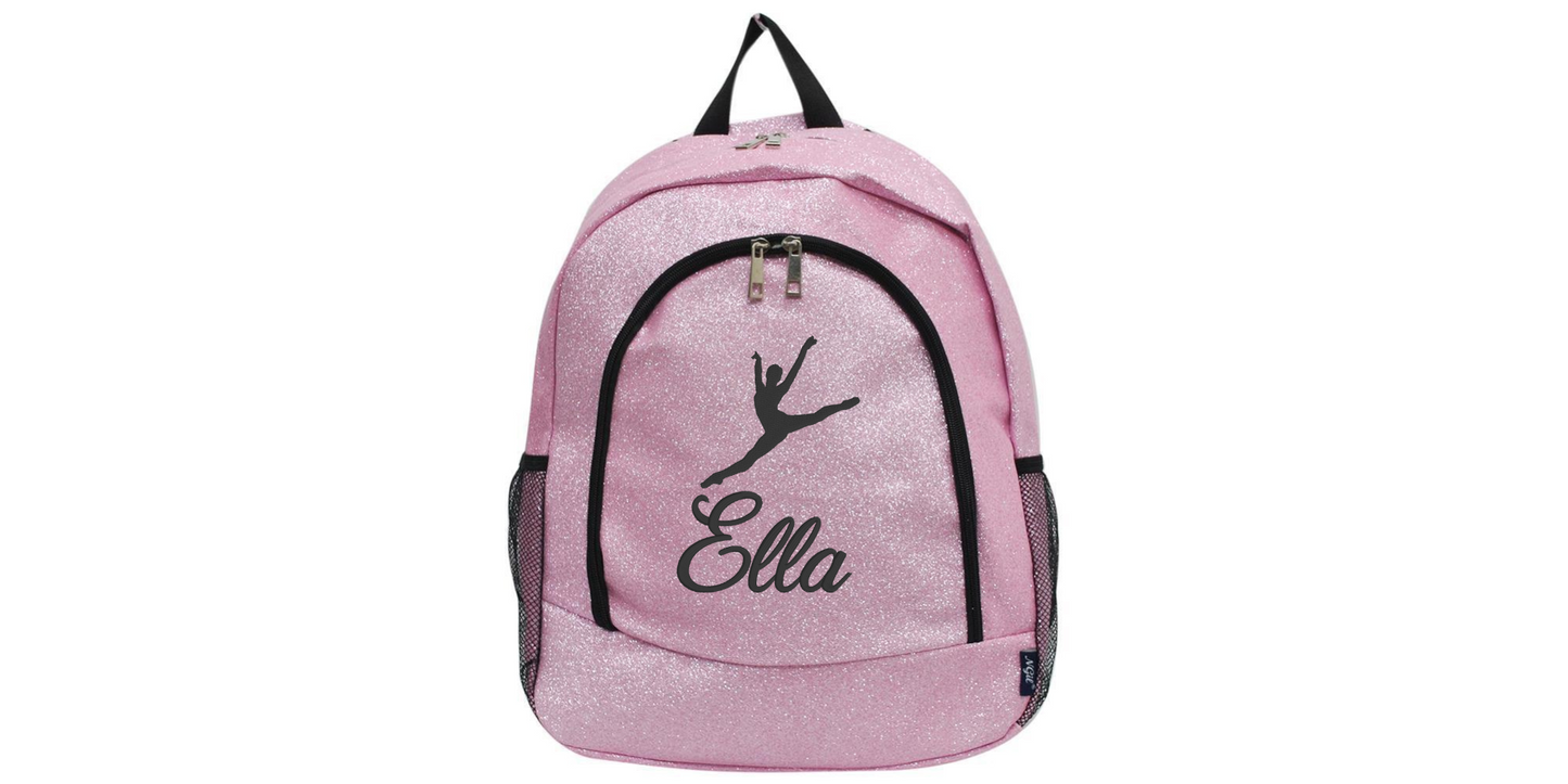 Embroidered Glitter Backpack for Dancers