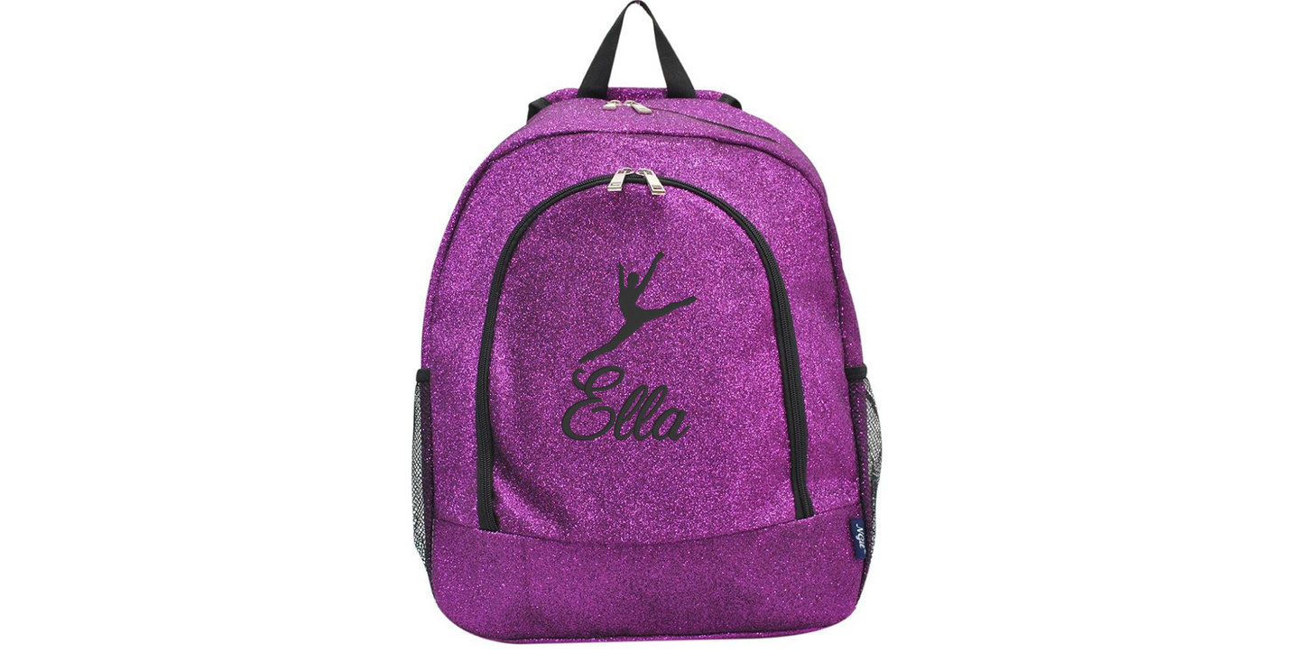 Embroidered Glitter Backpack for Dancers