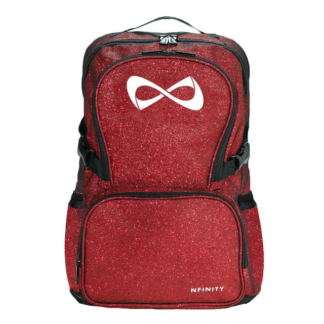 Personalized Emerald Green Nfinity Sparkle Backpack | Custom Embroidered Cheer, Dance & Gymnastics Competition Bag