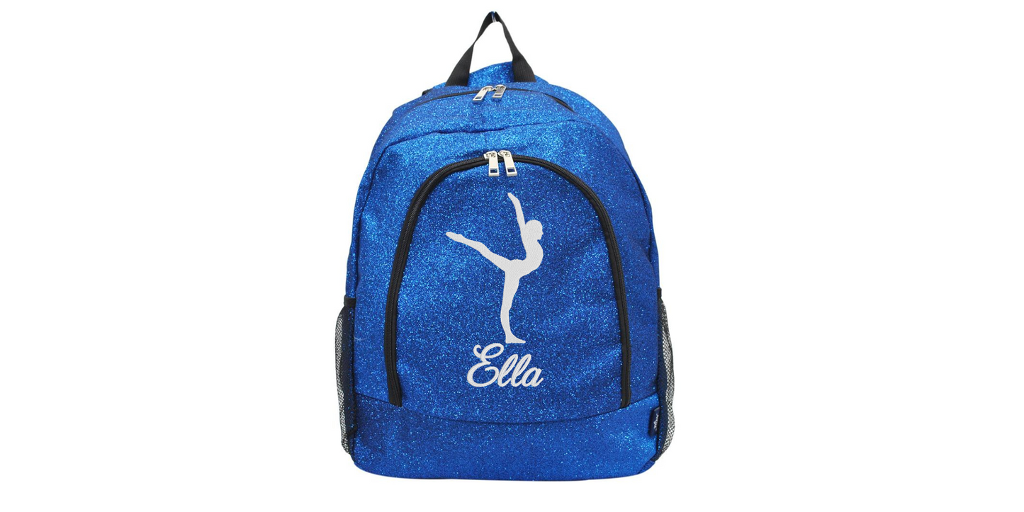 Glitter Gymnast Backpack, Shine Bright on Your Journey to Success!