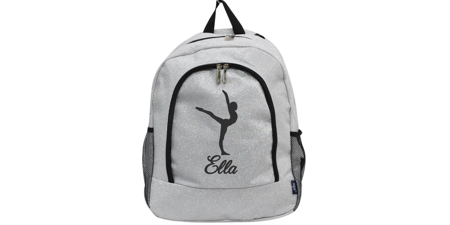 Glitter Gymnast Backpack, Shine Bright on Your Journey to Success!