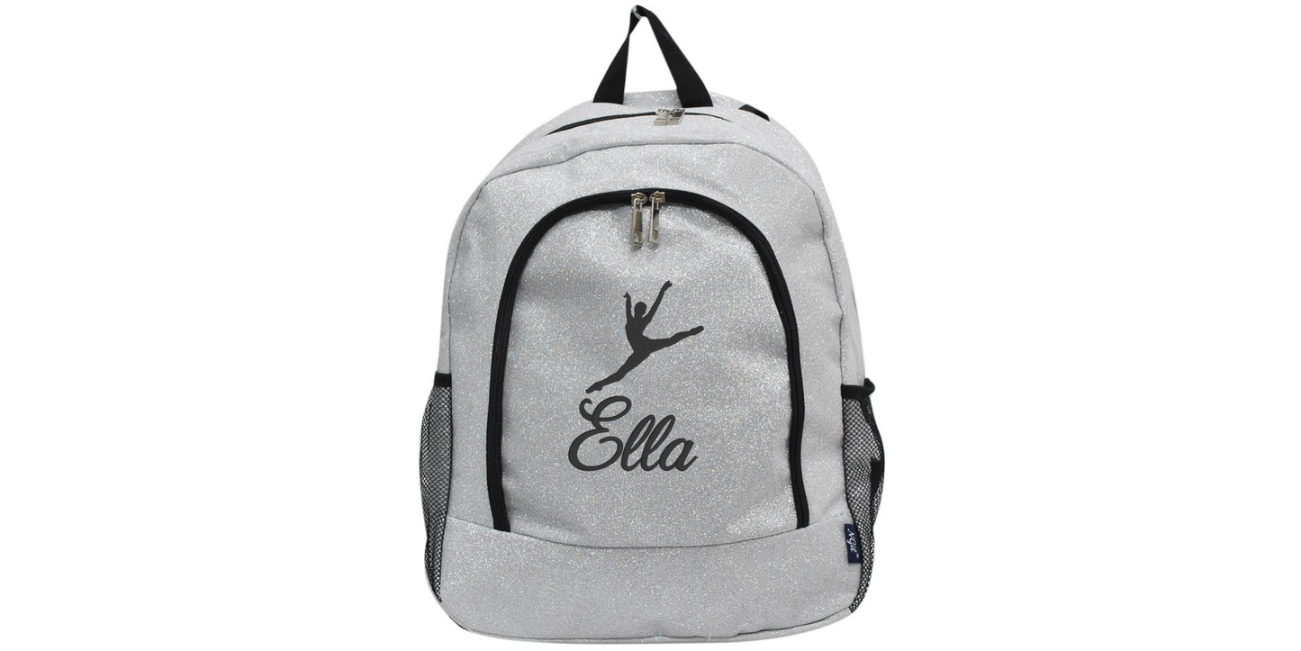 Embroidered Glitter Backpack for Dancers