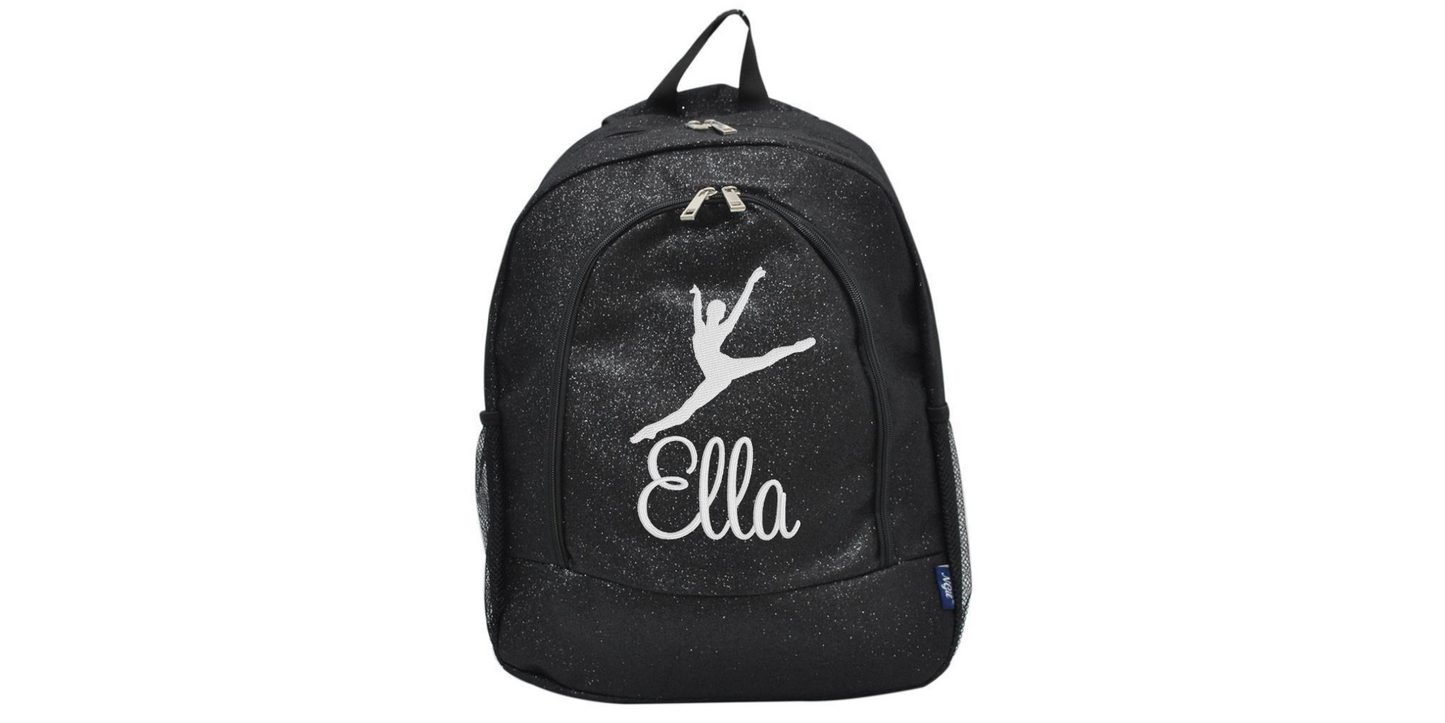 Embroidered Glitter Backpack for Dancers