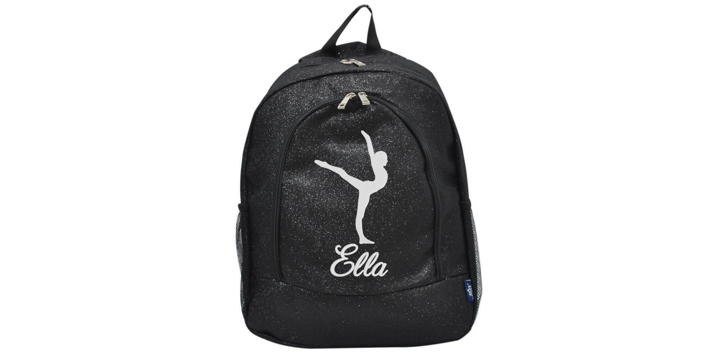 Glitter Gymnast Backpack, Shine Bright on Your Journey to Success!