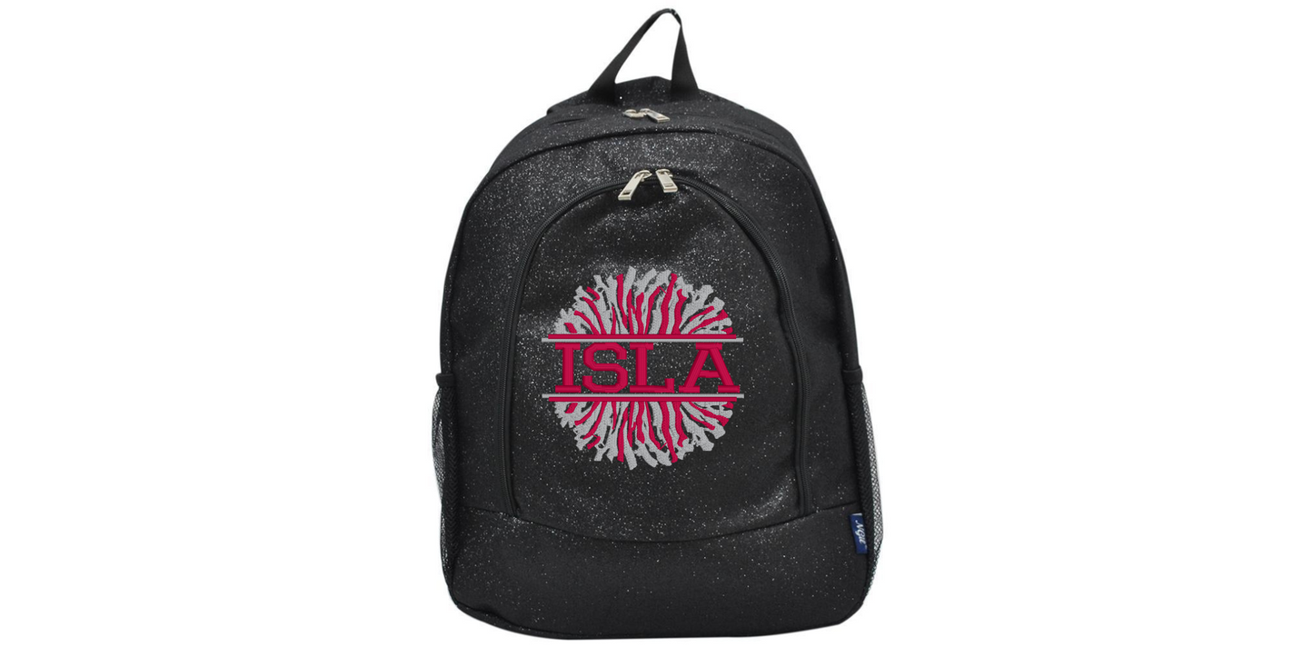 Fabulous Hot Pink Glitter Cheerleader Backpack, Sparkle with Every Cheer!