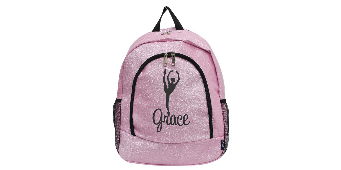 Green Glitter Dance Backpack, Sparkle with Every Step You Take!