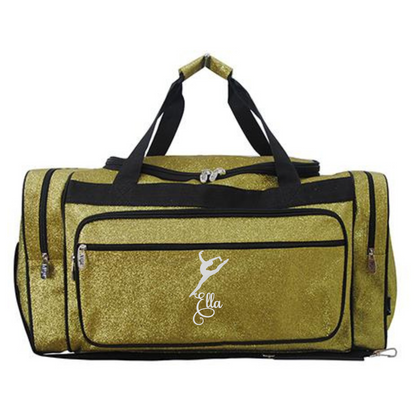 Personalized Glitter Duffel Bag – Dance & Cheer Travel