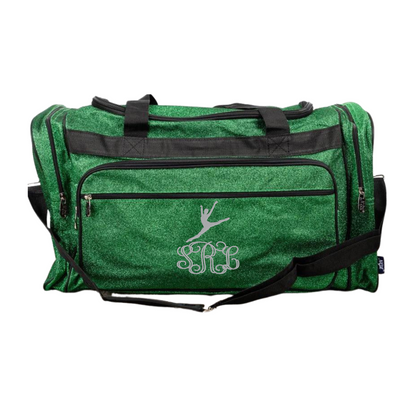 Personalized Glitter Duffle – Dynamic Dancer & Cheer Travel Bag