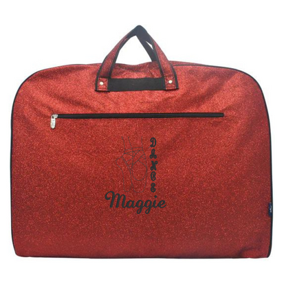 Personalized Glitter Garment Bag – Dance & Cheer Travel