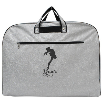 Personalized Glitter Ballet Bag – Custom Embroidered Dancer & Travel