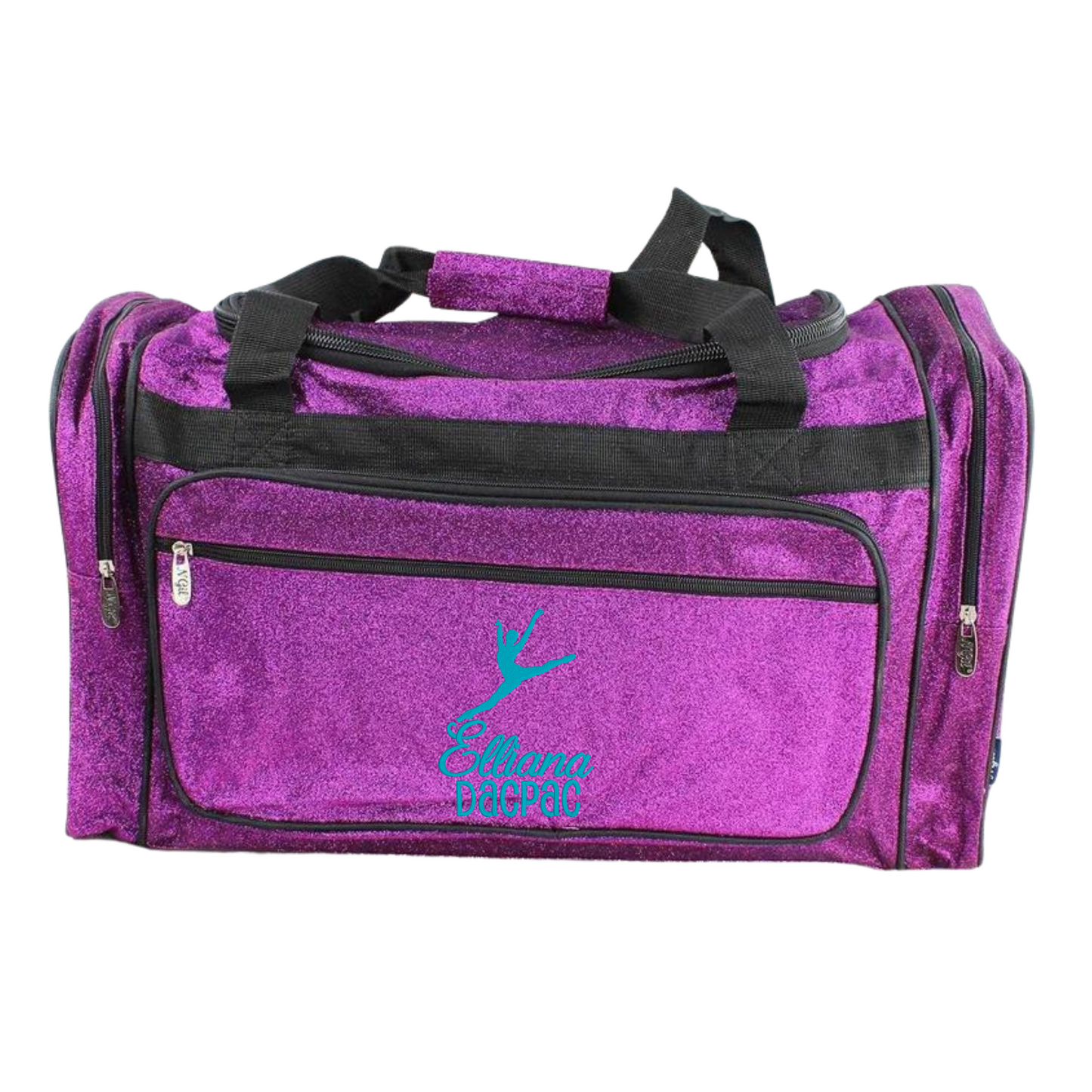 Personalized Glitter Duffle – Dynamic Dancer & Cheer Travel Bag