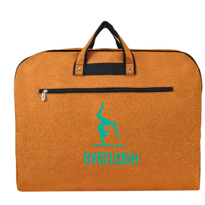 Personalized Glitter Garment Bag – Handstand Embroidery & Name