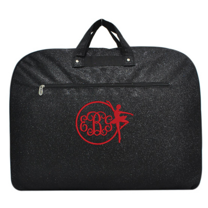 Personalized Glitter Garment Bag – Dancer & Cheerleader Travel