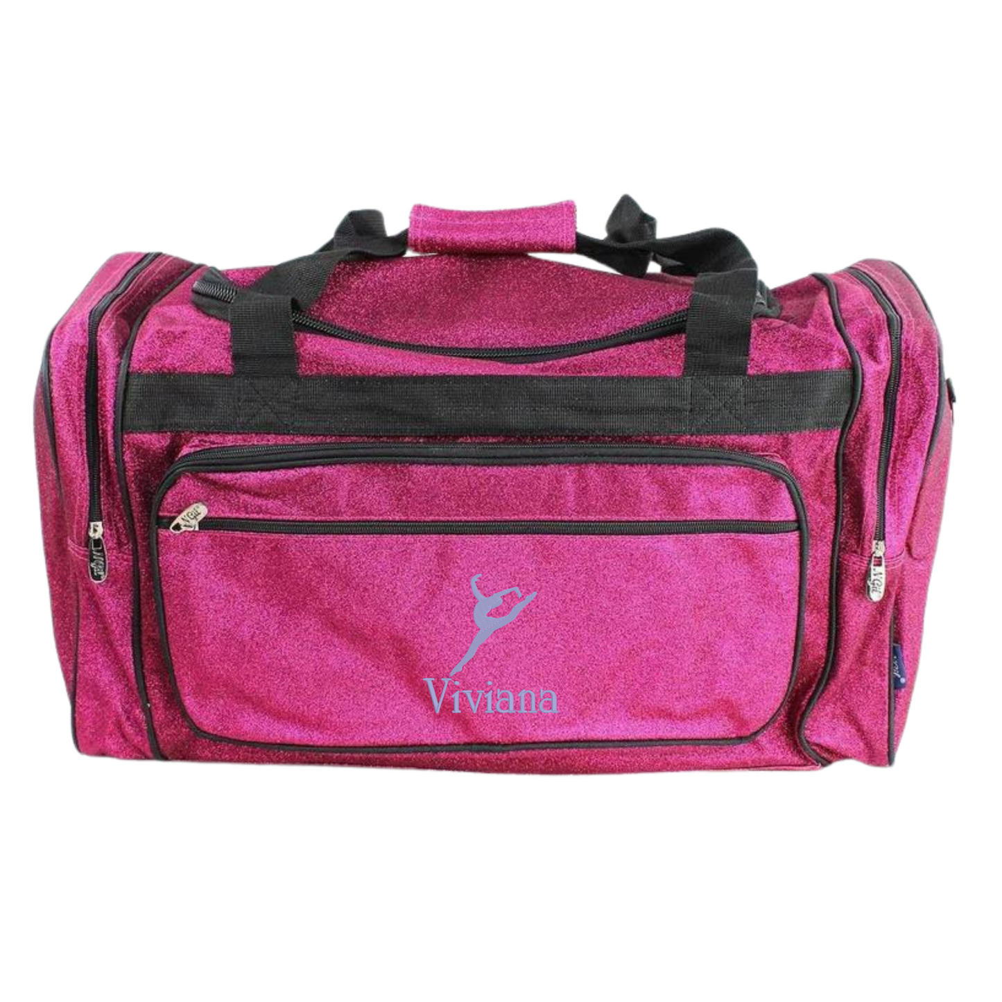 Personalized Glitter Duffel Bag – Dance & Cheer Travel