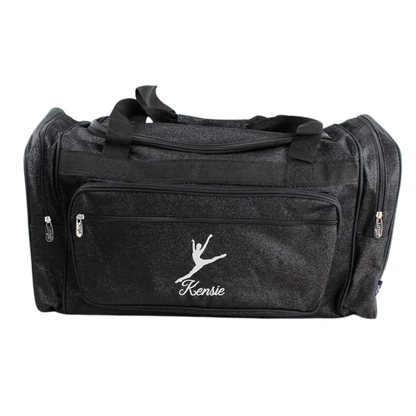 Personalized Glitter Duffle – Dynamic Dancer & Cheer Travel Bag
