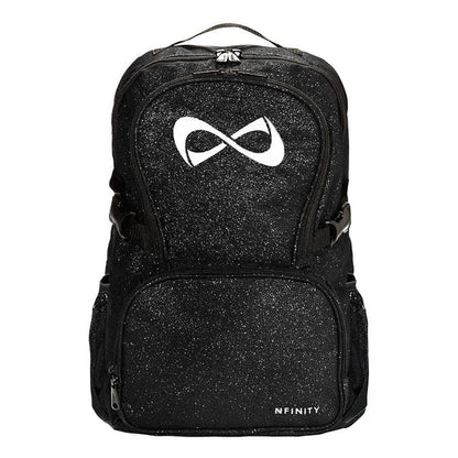 Personalized Teal Glitter Nfinity Cheer Backpack | Custom Cheerleader Competition Bag | Sparkle Athletic School Backpack Gift for Girls